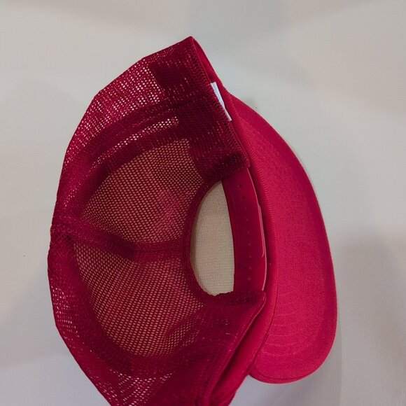 Vintage Miracle Mart Foods Truckers Hat Adjustable Red & White - Picture 2 of 3